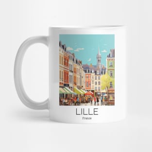 A Vintage Travel Illustration of Lille - France Mug